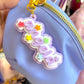 Personalized PURPLE Starry Cluster Name Acrylic Bag Charm / Keychain