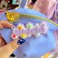 Personalized PURPLE Starry Cluster Name Acrylic Bag Charm / Keychain