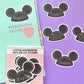 CUSTOM Mousekeeter Hat Die Cut Sticker PACK