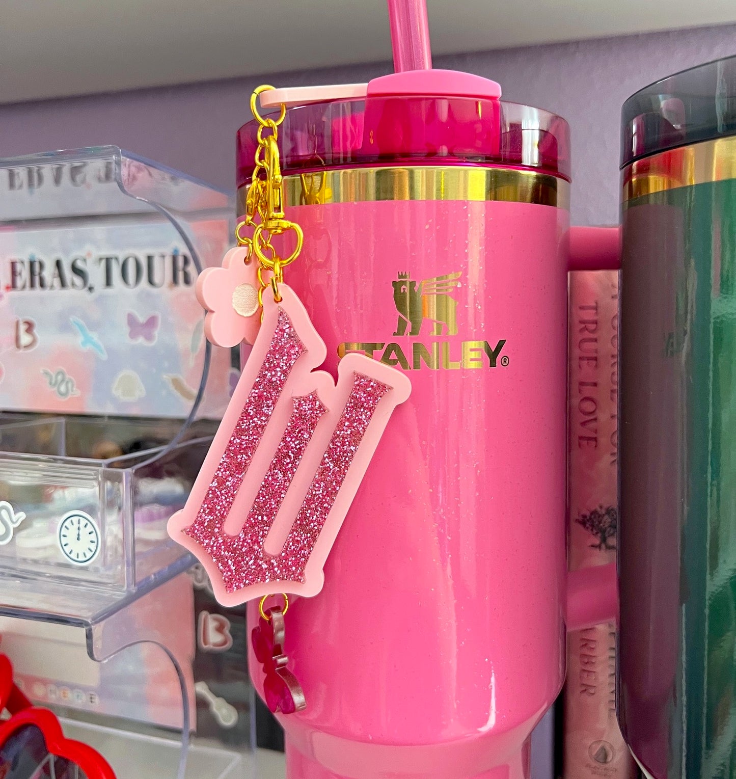 W Letter Bag Charm / Keychain