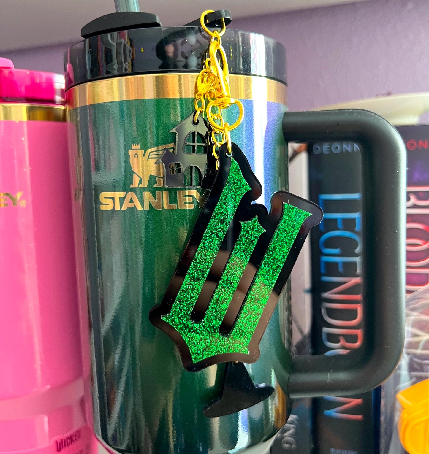 W Letter Bag Charm / Keychain