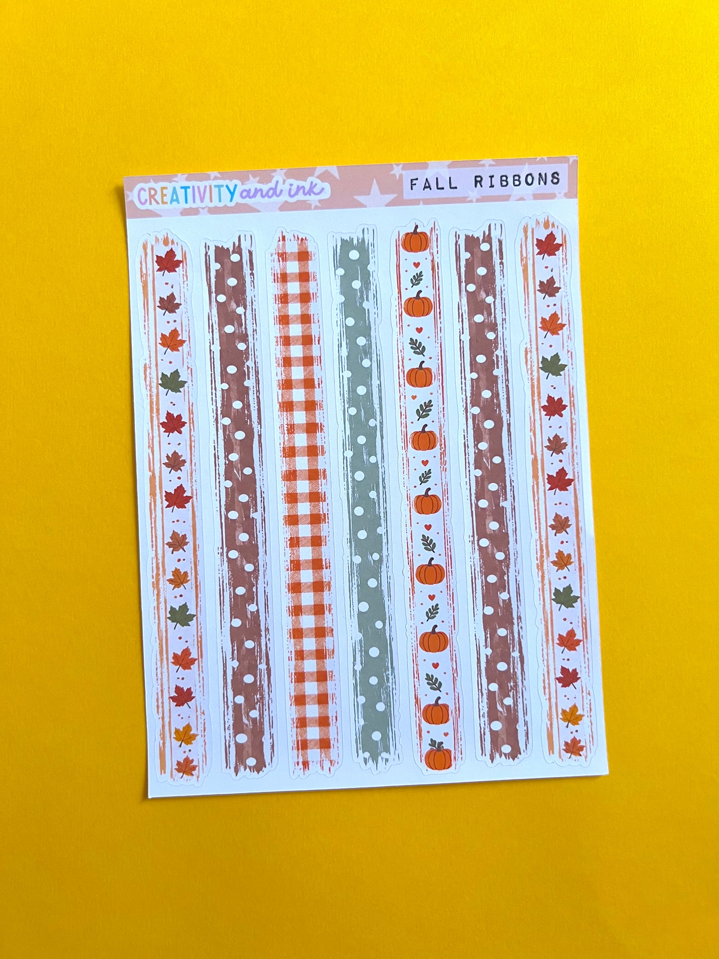 Fall Ribbons / Sticker Sheet
