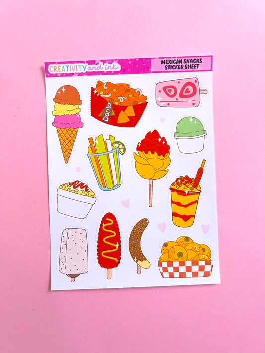 Mexican Snacks / Sticker Sheet