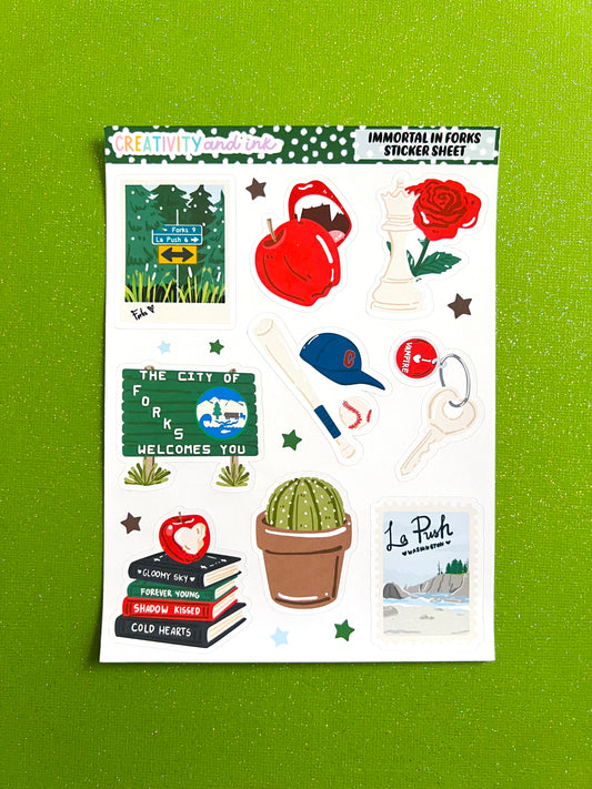 Immortal in Forks / Sticker Sheet
