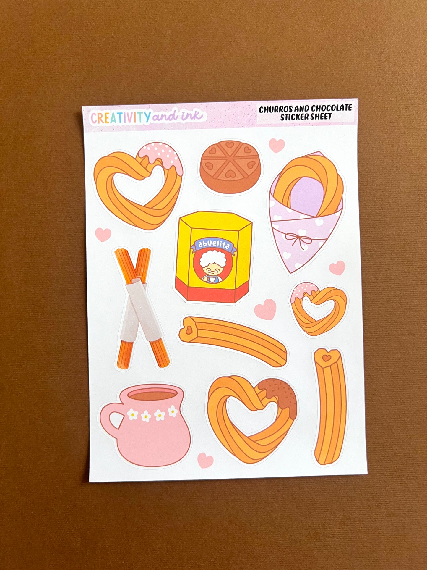 Churros & Chocolate / Sticker Sheet
