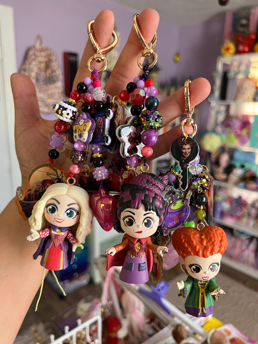 Handmade Fancy & Chunky Beaded Bag Charm - HP SET