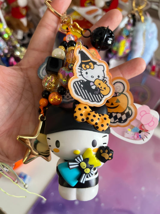 Handmade Fancy & Chunky Beaded Bag Charm - 9