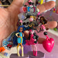 Handmade Fancy & Chunky Beaded Bag Charm - 13