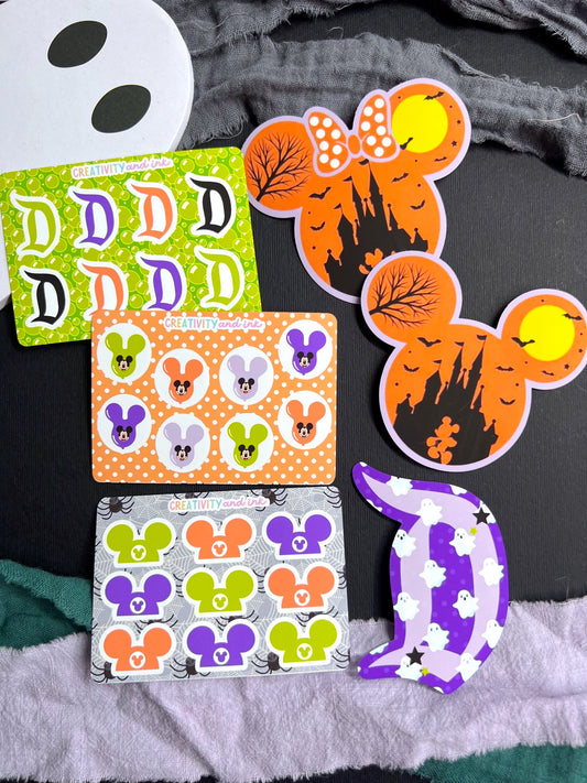 Halloween Magic / $2 Mini Sticker Sheets and Die Cut Stickers