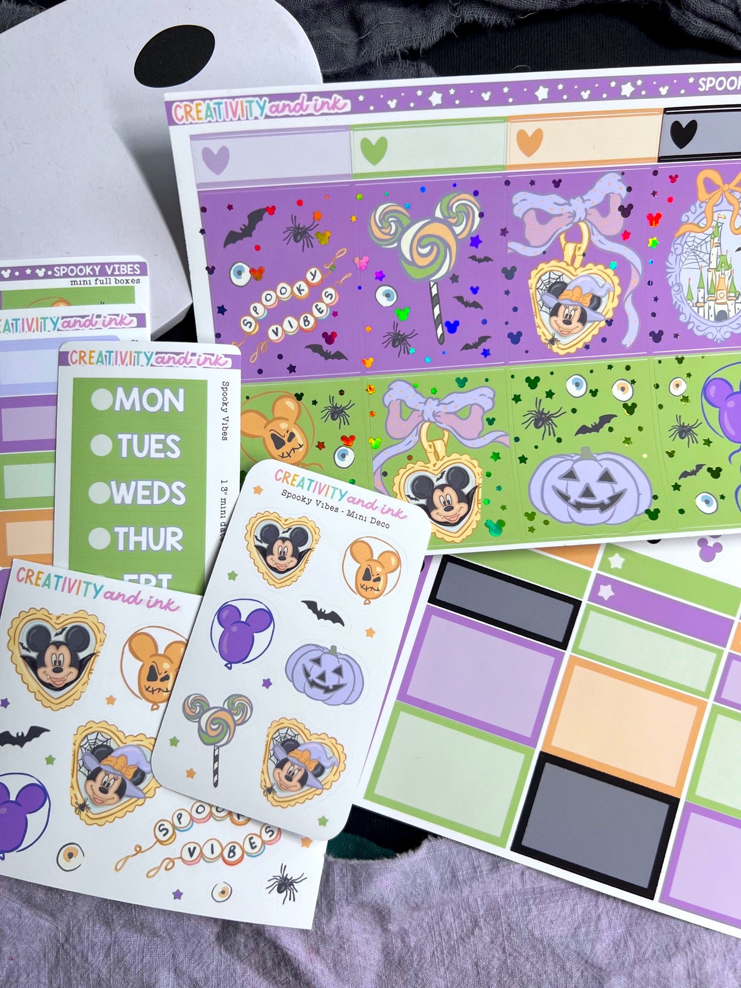 Spooky Vibes / Foiled Sticker Collection