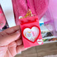 Personalized Candy Box Shaker Acrylic Keychain / Bag Charm