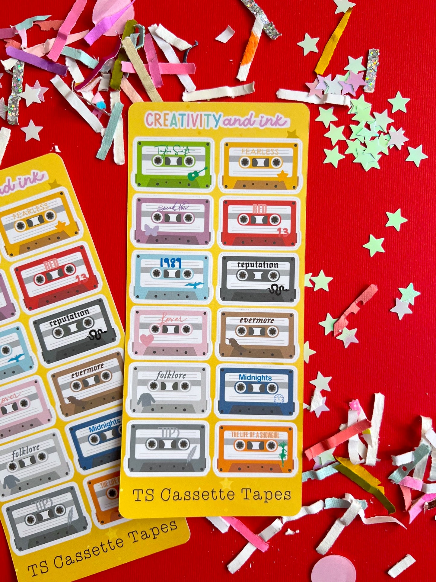TS Cassettes Sticker Sheet
