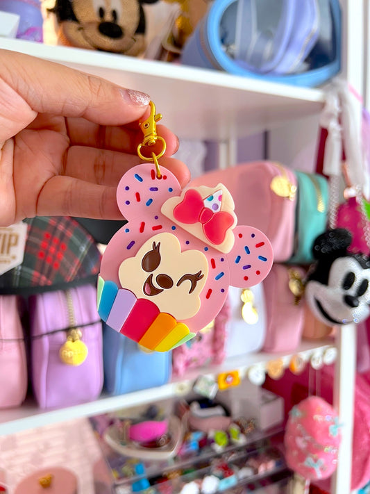 Birthday Cupcake Bag Charm / Keychain