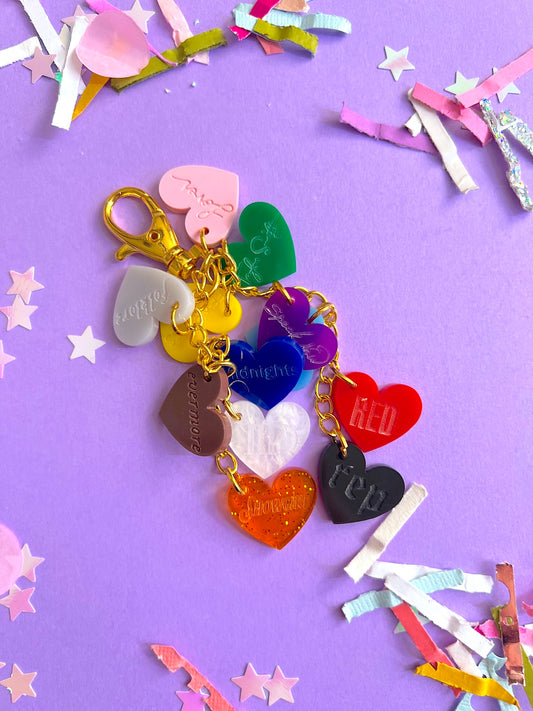 Eras Heart Bag Charm / Keychain