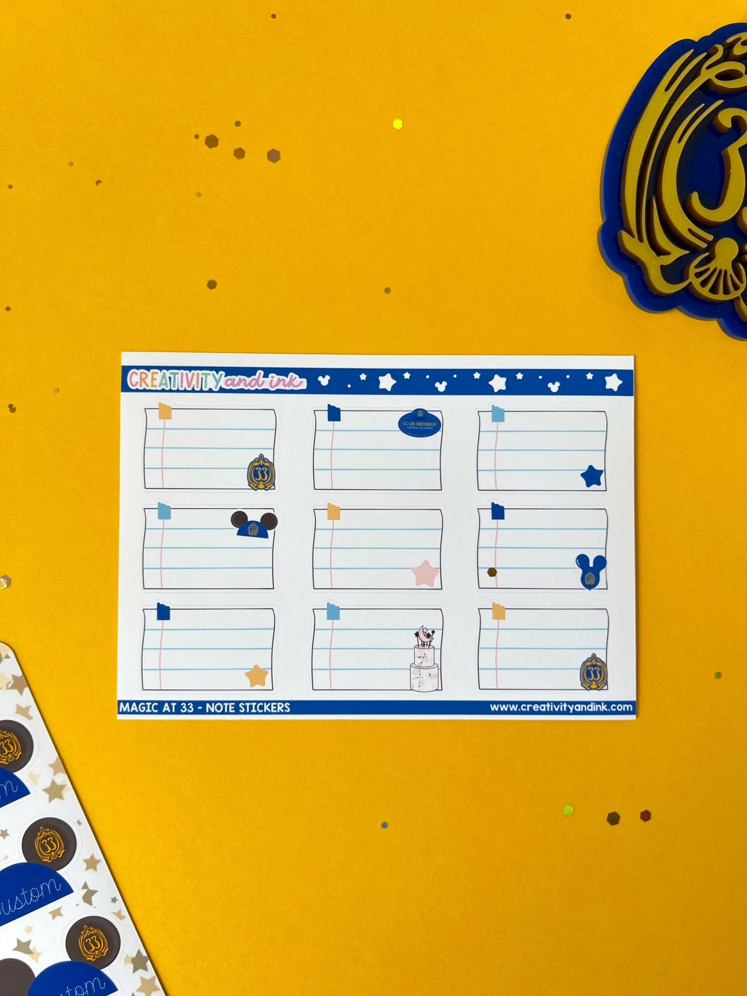 Magic at 33 / Note Stickers – Creativity and Ink