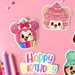 Magical Birthday / Die Cut Sticker ALC Extras