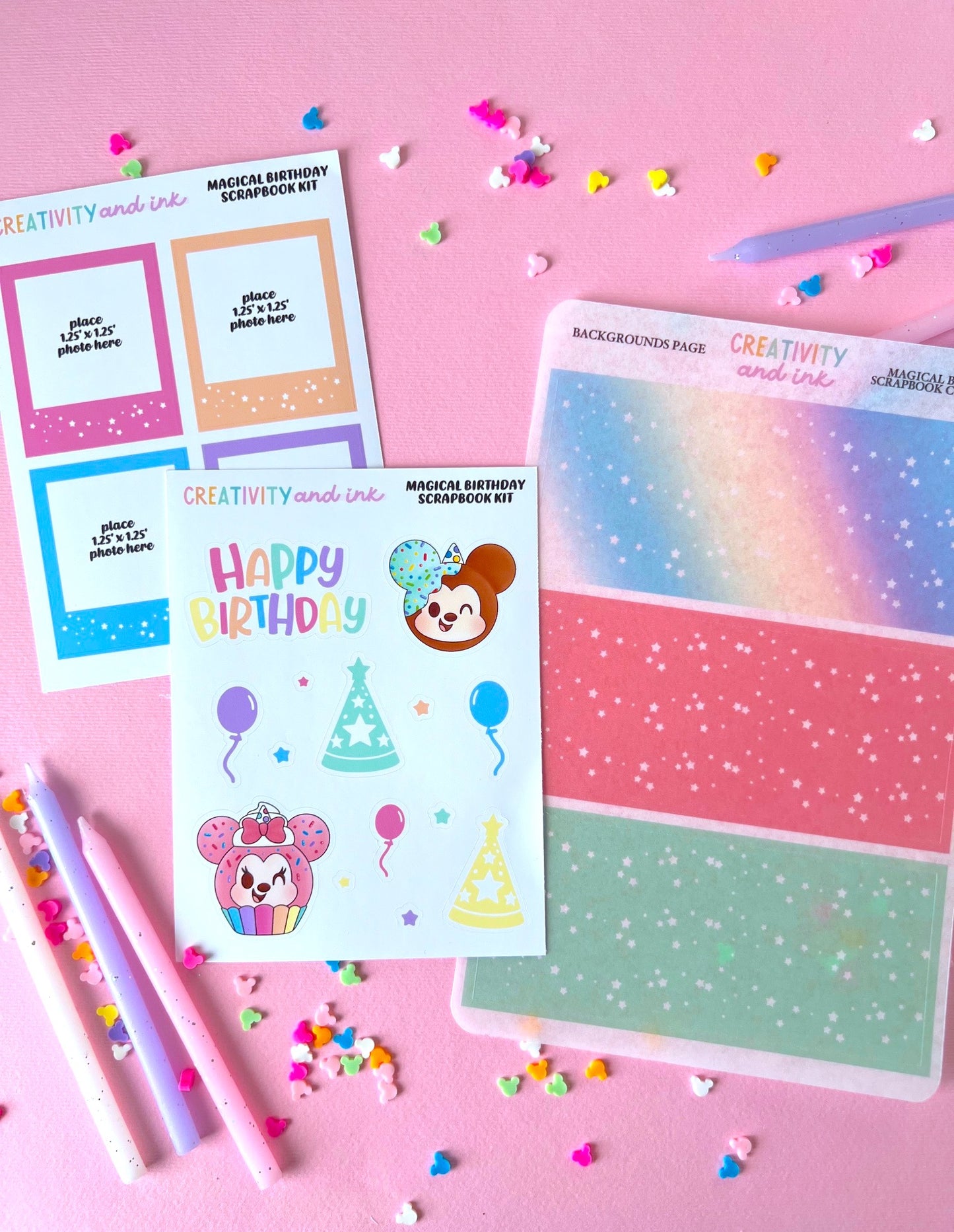 Magical Birthday / Full Scrapbooking Kit