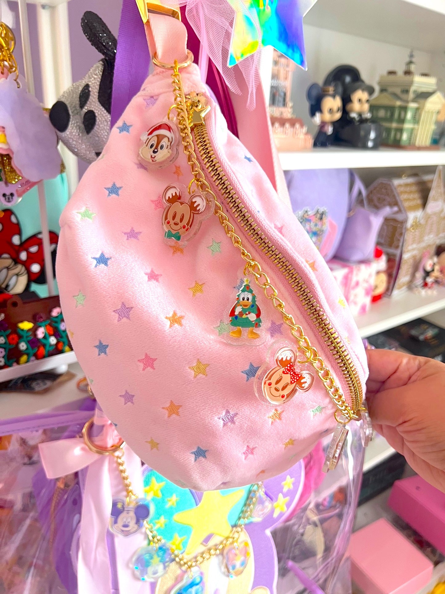 Magical XMAS Icons Large Acrylic Bag Chain