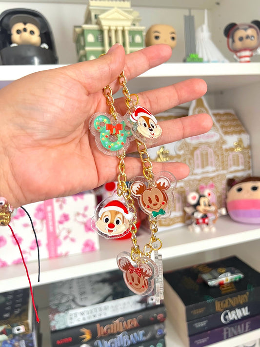Magical XMAS Icons Large Acrylic Bag Chain