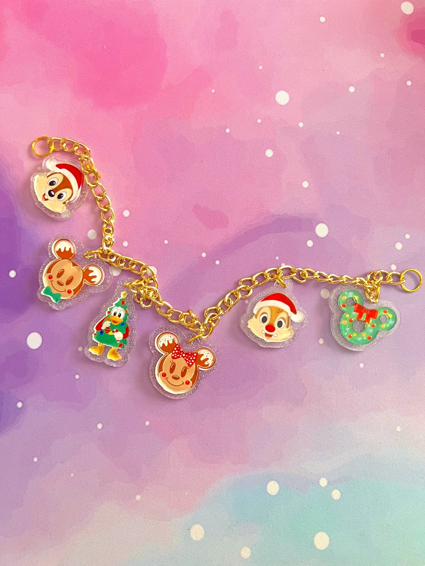 Magical XMAS Icons Large Acrylic Bag Chain