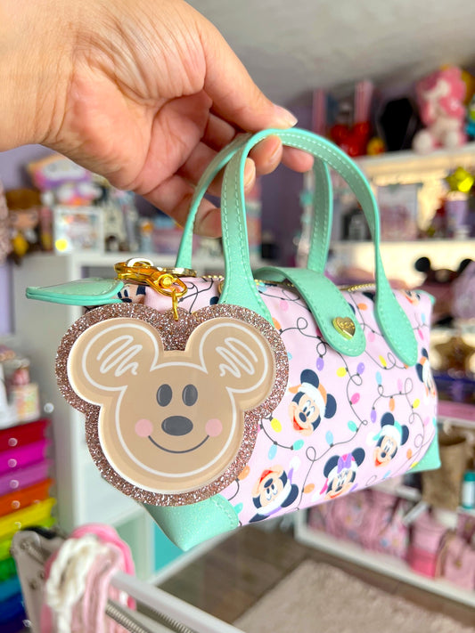 Gingerbread Head Bag Charm / Keychain (CHOOSE)