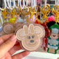 Gingerbread Head Bag Charm / Keychain (CHOOSE)