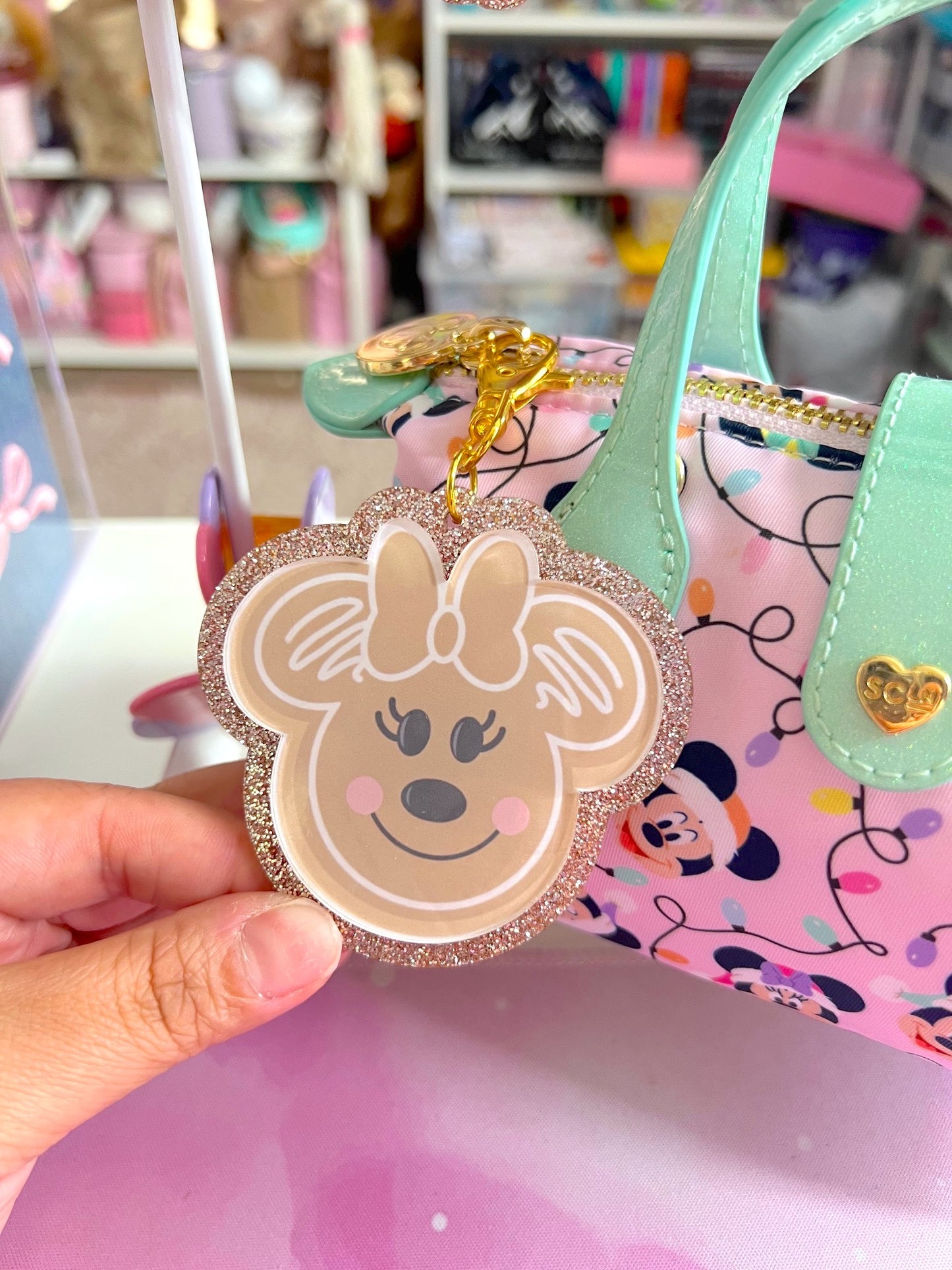 Gingerbread Head Bag Charm / Keychain (CHOOSE)