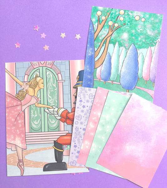Nutcracker Dollhouse FULL PAGE Sticker Pack