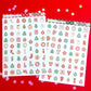 Holiday Letters Sticker SET (2 Pages)