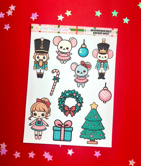 Nutcracker Deco Sticker Sheet