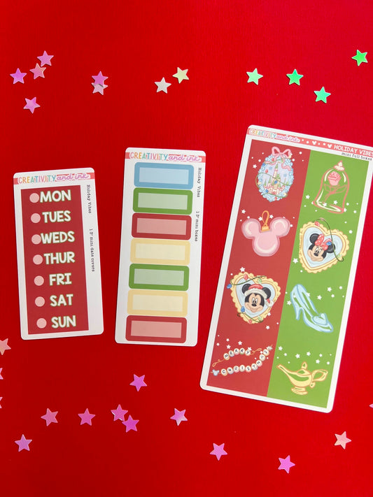 Holiday Vibes / Mini Boxes - Sheets (1.3"  SIZE)