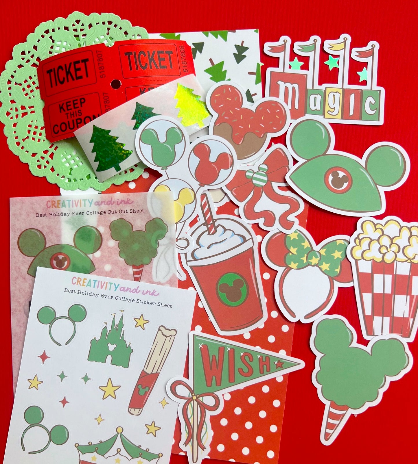 NEW! Best Holiday Ever / Collage & Sticker Pack