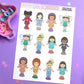 Polly Dolls Sticker Sheet