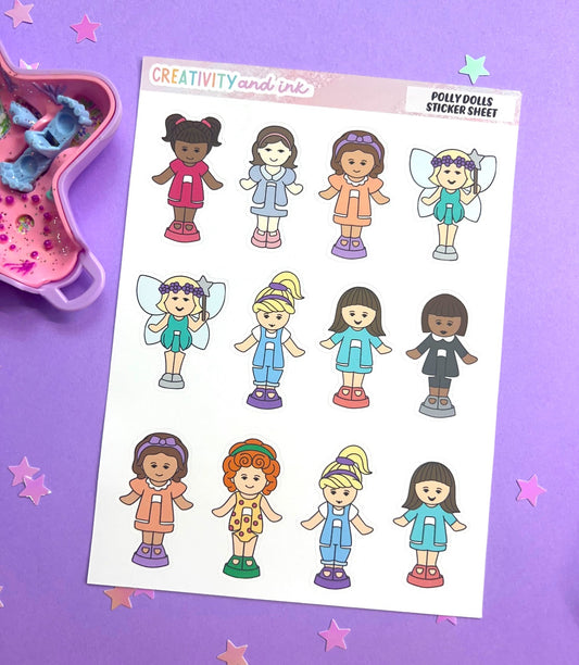 Polly Dolls Sticker Sheet
