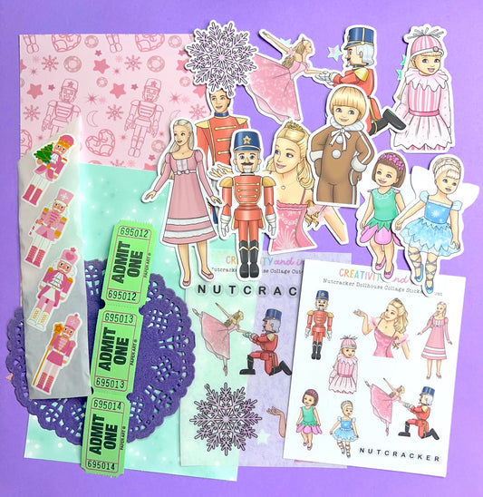 NEW! Nutcracker Dollhouse / Collage & Sticker Pack
