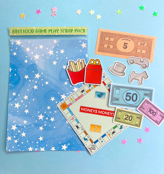 Fast Food Game Play MINI Scrap Pack