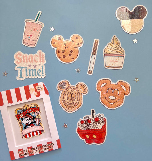 Main Street Snacks die cut sticker PACK