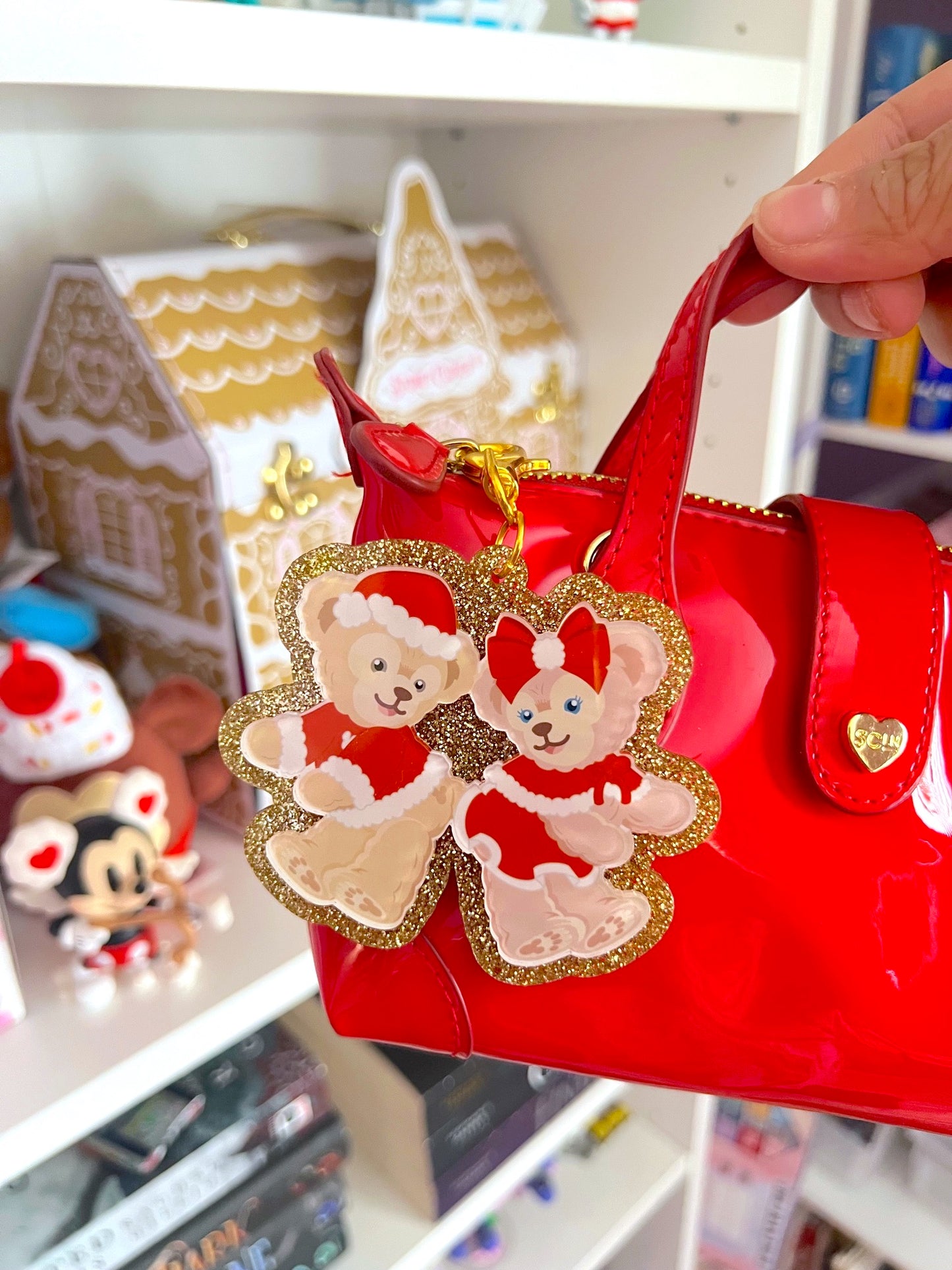 Holiday Bear Duo Bag Charm / Keychain (LIMITED)