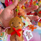 Handmade Gingerbread Friends LARGE Bag Charm / Keychain (LIMITED)