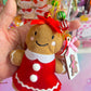 Handmade Gingerbread Friends LARGE Bag Charm / Keychain (LIMITED)