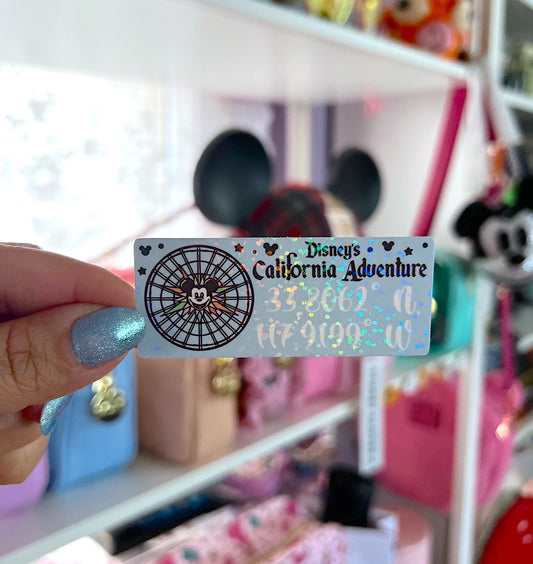 DCA Coordinates / Glitter Die Cut Sticker