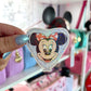 Girl Mouse Balloon / Glitter Die Cut Sticker