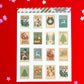 Christmas Stamps Sticker Sheet