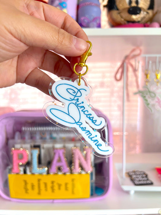 Princess Signature / Acrylic Bag Charm - Keychain