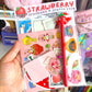 Strawberry themed EPHEMERA Pack (LIMITED)