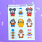 Magical Plushies Sticker Sheet