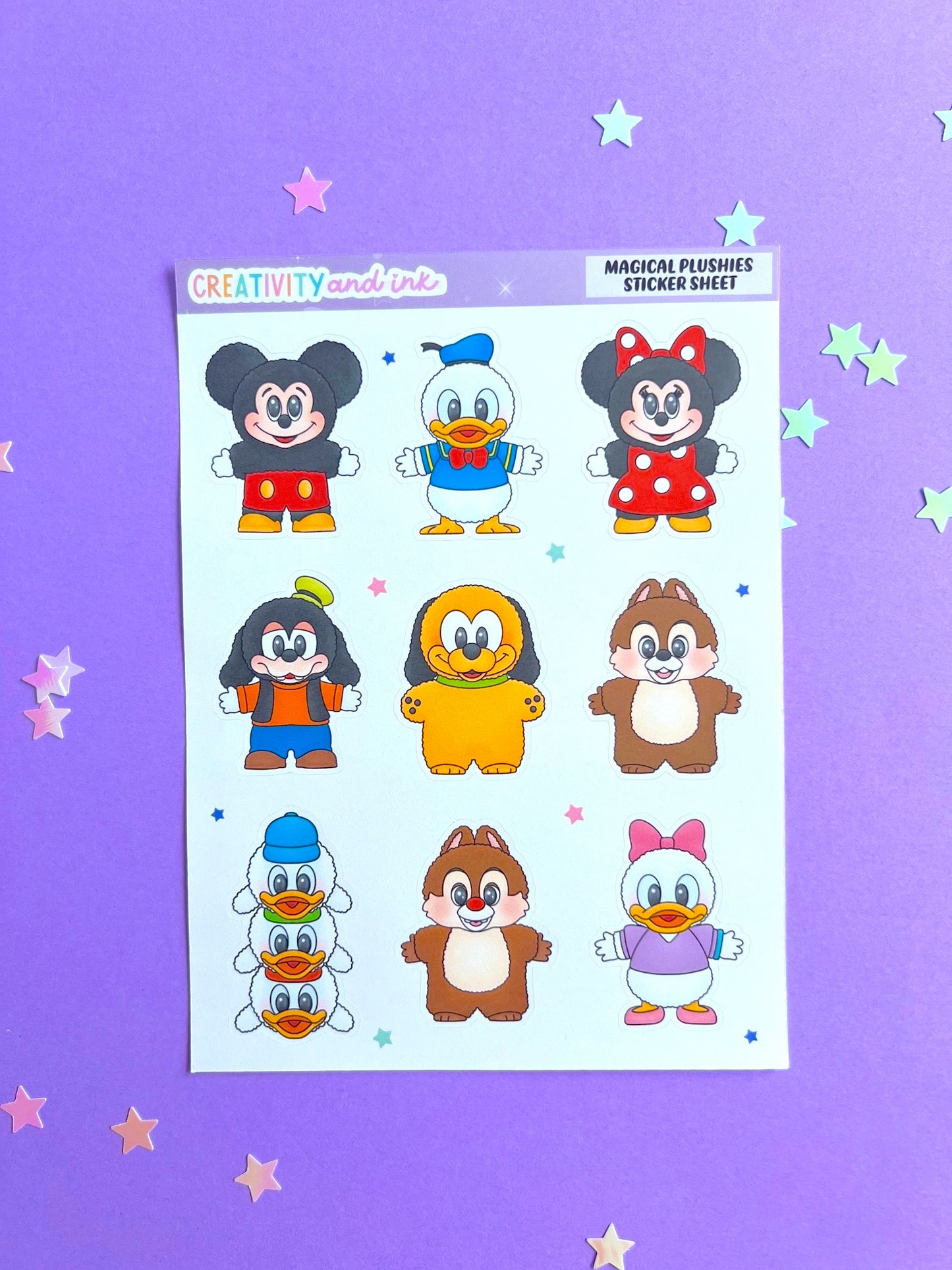Magical Plushies Sticker Sheet