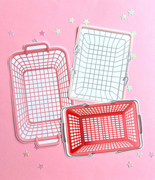 Large Shopping Baskets MINI Sticker Pack