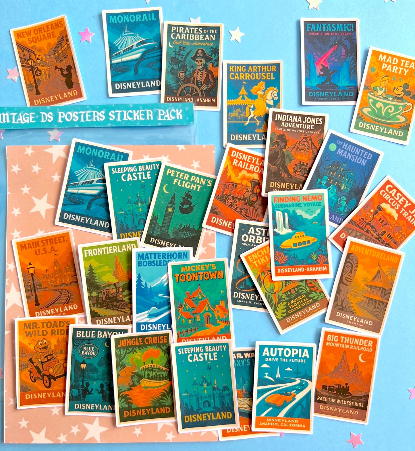 Vintage DS Posters MEGA Sticker Pack