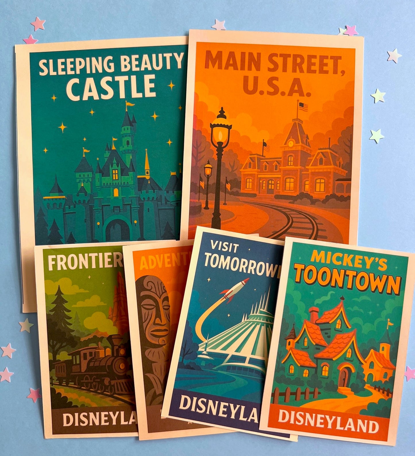 Vintage DS Posters FULL PAGE Sticker Pack